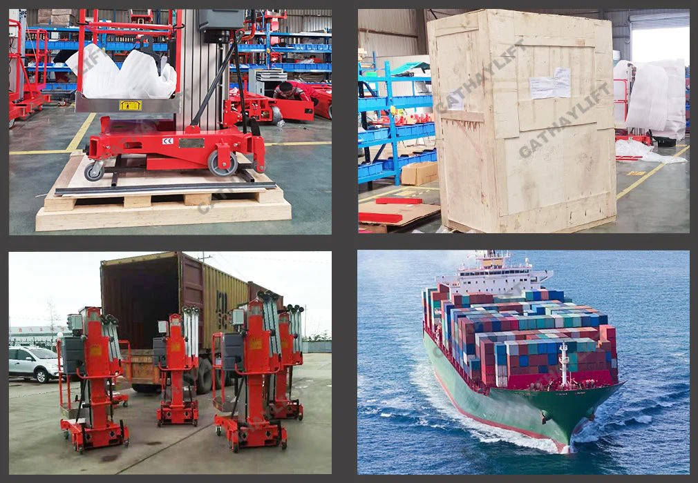 Push Around Vertical Mast Lift-real order