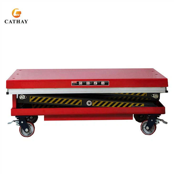 mobile electric scissor lift table