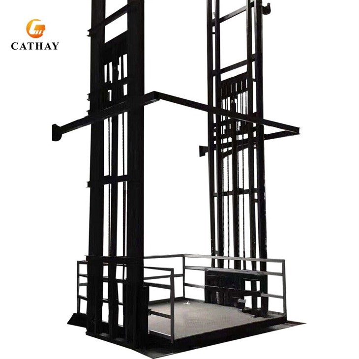 Hydraulic Guide Rail Cargo Lift