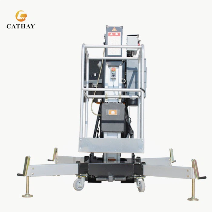 Single Mast Self Propelled Aluminum Man Lift